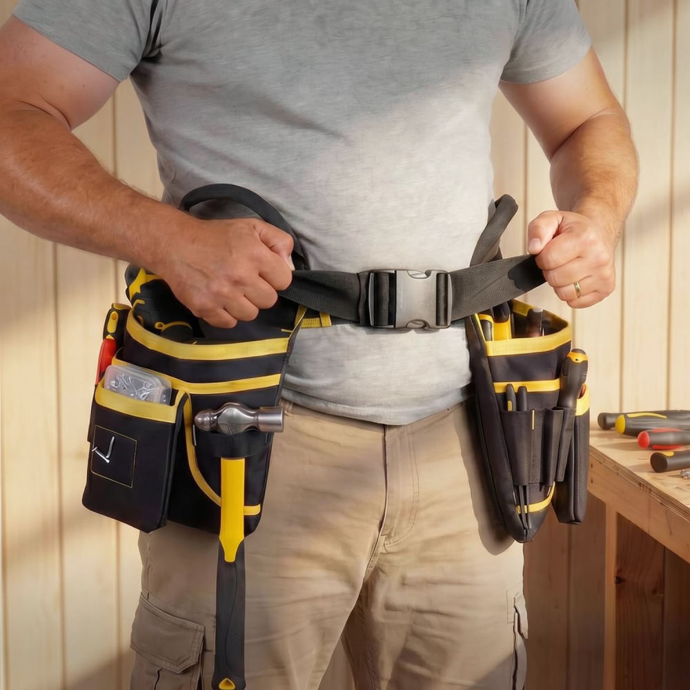 Heavy Equipment Electrician - Sac de ceinture multifonctionnel, en tissu